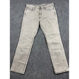 Levis Premium 511 Slim Fit Jeans Mens 38x32 Light Gray Denim Casual Classic